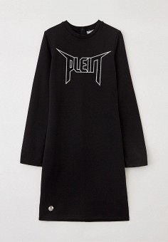 Платье, Philipp Plein, цвет: черный. Артикул: RTLAAL269601. Девочкам / Одежда / Philipp Plein
