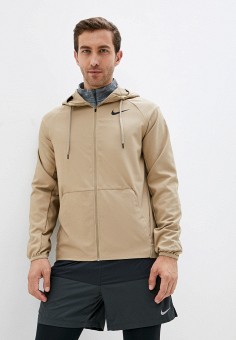 Куртка, Nike, цвет: бежевый. Артикул: RTLAAL336601. Спорт / Фитнес / Толстовки и куртки / Куртки / Nike