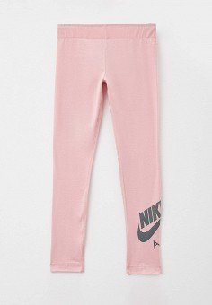 Леггинсы, Nike, цвет: розовый. Артикул: RTLAAL540801. Девочкам / Спорт