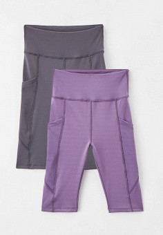 Шорты 2 шт., Trendyol, цвет: фиолетовый. Артикул: RTLAAL755901. Одежда / Шорты