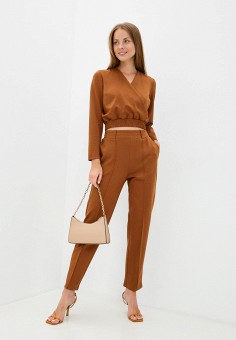 Костюм, TrendyAngel, цвет: коричневый. Артикул: RTLAAL869201. Одежда / Пиджаки и костюмы / Костюмы с брюками