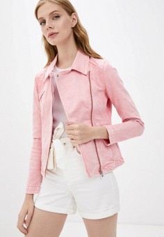 Куртка джинсовая, Salsa, цвет: розовый. Артикул: RTLAAL884201. Salsa