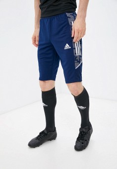 Шорты спортивные, adidas, цвет: синий. Артикул: RTLAAM204801. Спорт / Футбол