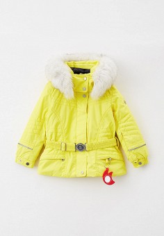 Куртка утепленная, Poivre Blanc, цвет: желтый. Артикул: RTLAAM419101. Девочкам / Одежда / Верхняя одежда / Куртки и пуховики