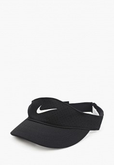 Козырек, Nike, цвет: черный. Артикул: RTLAAM621501. Аксессуары / Головные уборы