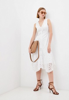 Платье, Lauren Ralph Lauren, цвет: белый. Артикул: RTLAAN053901. Premium / Одежда / Платья и сарафаны / Повседневные платья