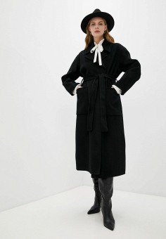 Пальто, Michael Michael Kors, цвет: черный. Артикул: RTLAAN476101. 