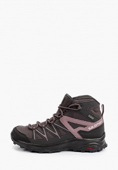 Ботинки трекинговые, Salomon, цвет: розовый. Артикул: RTLAAN843801. Обувь / Ботинки / Трекинговые ботинки