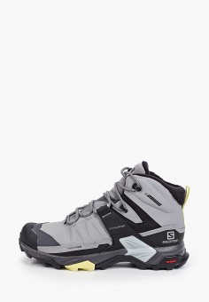 Ботинки трекинговые, Salomon, цвет: серый. Артикул: RTLAAN844301. Обувь / Ботинки / Трекинговые ботинки
