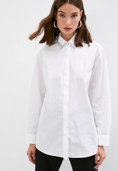 Блуза, Just Cavalli, цвет: белый. Артикул: RTLAAO790101. Одежда / Блузы и рубашки / Блузы / Just Cavalli
