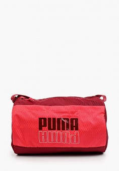 Сумка спортивная, PUMA, цвет: красный. Артикул: RTLAAO913301. Аксессуары / Сумки / Спортивные сумки