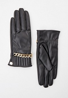 Перчатки, Liu Jo, цвет: черный. Артикул: RTLAAP344201. Аксессуары / Перчатки и варежки