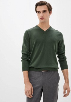 Пуловер, United Colors of Benetton, цвет: хаки. Артикул: RTLAAP497301. United Colors of Benetton