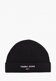 Шапка, Tommy Jeans, цвет: черный. Артикул: RTLAAP619401. Аксессуары / Головные уборы
