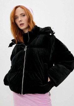 Куртка утепленная, Juicy Couture, цвет: черный. Артикул: RTLAAP647501. Одежда / Верхняя одежда / Демисезонные куртки