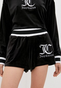 Шорты спортивные, Juicy Couture, цвет: черный. Артикул: RTLAAP650301. Одежда / Juicy Couture