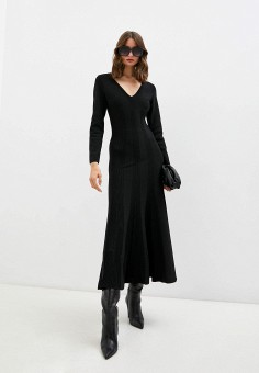 Платье, Alberta Ferretti, цвет: черный. Артикул: RTLAAP709501. Premium / Одежда / Платья и сарафаны / Повседневные платья