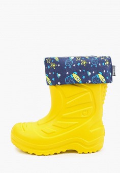 Резиновые сапоги, Котофей, цвет: желтый. Артикул: RTLAAP799701. Мальчикам / Обувь / Резиновая обувь