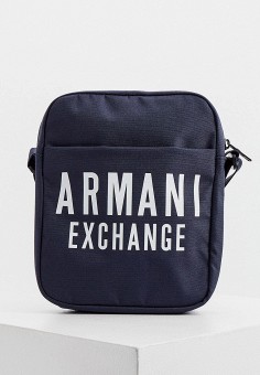 Сумка, Armani Exchange, цвет: синий. Артикул: RTLAAP951901. Аксессуары / Сумки / Сумки через плечо
