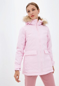 Куртка утепленная, adidas, цвет: розовый. Артикул: RTLAAP957601. Одежда / Верхняя одежда / adidas