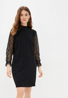 Платье, Koton, цвет: черный. Артикул: RTLAAQ008101. Одежда / Koton
