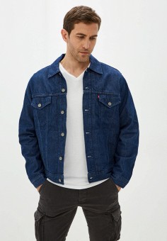 Куртка джинсовая, Levi's®, цвет: синий. Артикул: RTLAAQ198401. Одежда / Верхняя одежда / Джинсовые куртки / Levi's®