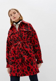Пальто, Diane von Furstenberg, цвет: красный. Артикул: RTLAAQ265602. Одежда / Diane von Furstenberg