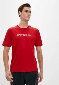 Футболка спортивная, Calvin Klein Performance, цвет: красный. Артикул: RTLAAQ365801. Calvin Klein Performance