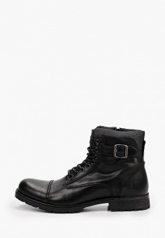 Ботинки, Jack & Jones, цвет: черный. Артикул: RTLAAQ450301. Обувь / Ботинки / Высокие ботинки