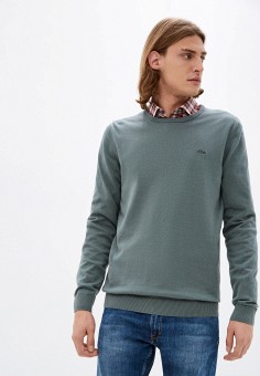 Джемпер, s.Oliver, цвет: бирюзовый. Артикул: RTLAAQ474701. Одежда / Джемперы, свитеры и кардиганы / Джемперы и пуловеры