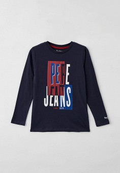 Лонгслив, Pepe Jeans, цвет: синий. Артикул: RTLAAQ569901. Pepe Jeans