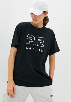Футболка, P.E Nation, цвет: черный. Артикул: RTLAAQ704101. Одежда / Футболки и поло / Футболки