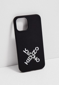 Чехол для iPhone, Kenzo, цвет: черный. Артикул: RTLAAQ755601. Аксессуары / Kenzo