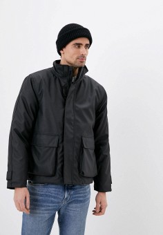 Куртка утепленная, Rains, цвет: черный. Артикул: RTLAAR044104. Одежда / Верхняя одежда / Пуховики и зимние куртки / Зимние куртки