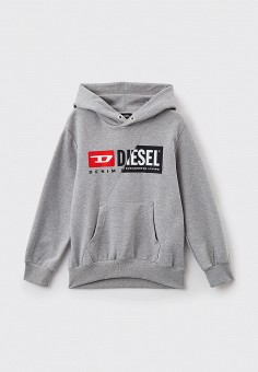 Худи, Diesel, цвет: серый. Артикул: RTLAAR119801. Diesel
