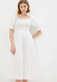 Платье, Topshop, цвет: белый. Артикул: RTLAAR298401. Topshop