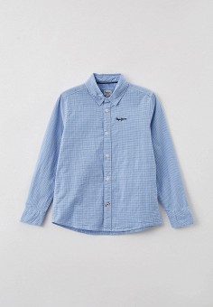 Рубашка, Pepe Jeans, цвет: голубой. Артикул: RTLAAR513301. Мальчикам / Школа / Pepe Jeans