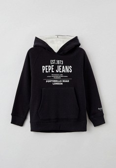 Худи, Pepe Jeans, цвет: черный. Артикул: RTLAAR513801. Мальчикам / Одежда / Толстовки и свитшоты / Pepe Jeans