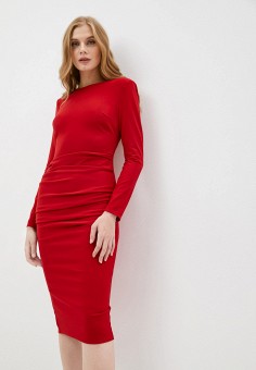 Платье, Elisabetta Franchi, цвет: красный. Артикул: RTLAAR742101. Elisabetta Franchi