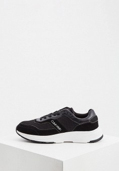 Кроссовки, Calvin Klein, цвет: черный. Артикул: RTLAAR799501. Обувь / Кроссовки и кеды / Calvin Klein