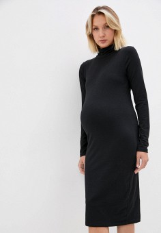 Платье, Mamalicious, цвет: черный. Артикул: RTLAAR888501. Одежда / Одежда для беременных