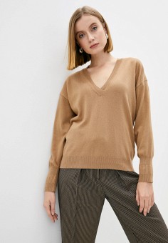 Пуловер, Sisley, цвет: коричневый. Артикул: RTLAAR944601. Одежда / Sisley