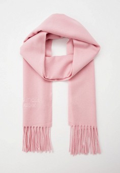 Шарф, Boutique Moschino, цвет: розовый. Артикул: RTLAAR953401. Premium / Аксессуары / Платки и шарфы