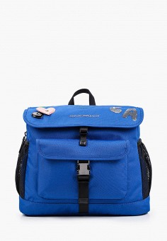 Рюкзак, Emporio Armani, цвет: синий. Артикул: RTLAAS162301. Девочкам / Аксессуары 