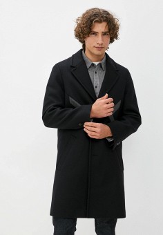 Пальто, Neil Barrett, цвет: черный. Артикул: RTLAAS407301. Одежда / Верхняя одежда / Пальто