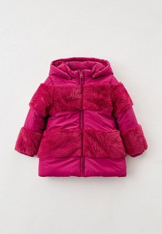 Куртка утепленная, Chicco, цвет: розовый. Артикул: RTLAAS875201. Девочкам / Одежда / Верхняя одежда / Куртки и пуховики