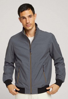 Куртка, Tom Tailor, цвет: серый. Артикул: RTLAAS892401. Одежда / Верхняя одежда / Легкие куртки и ветровки / Tom Tailor