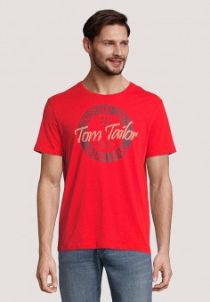 Футболка, Tom Tailor, цвет: красный. Артикул: RTLAAS946201. 