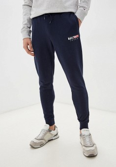 Брюки спортивные, Tommy Jeans, цвет: синий. Артикул: RTLAAS972001. Одежда / Брюки / Спортивные брюки