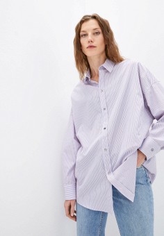 Рубашка, Iro, цвет: фиолетовый. Артикул: RTLAAT033801. Одежда / Блузы и рубашки / Рубашки / Iro